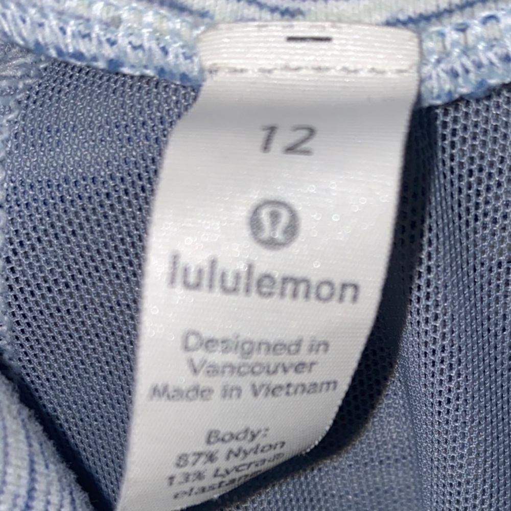 Lululemon Define Jacket Size 12 Light Blue Heathered Zip Up READ Broken Zipper - Picture 2 of 4